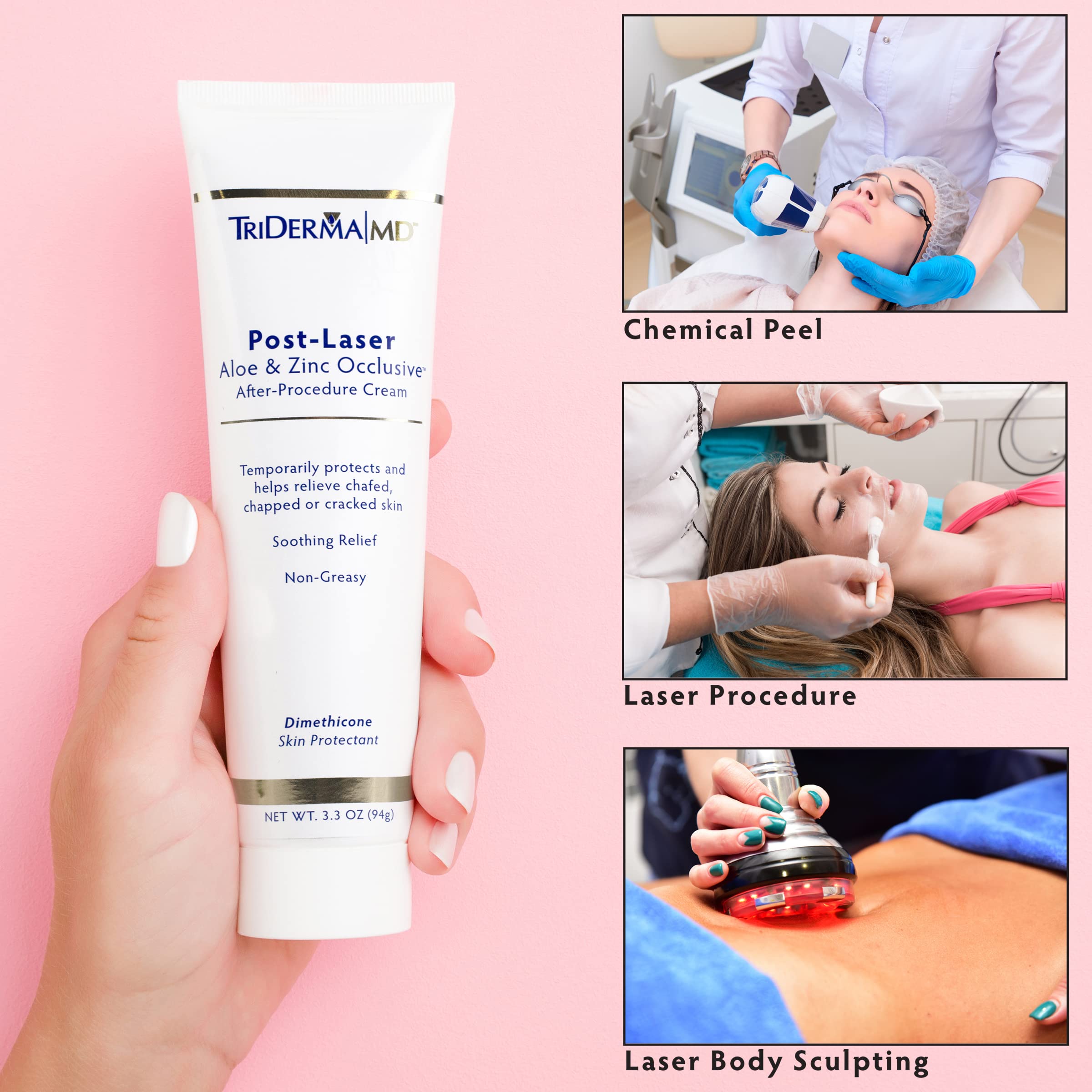 Amazon.com: TriDerma Post Laser Aloe & Zinc Occlusive Post